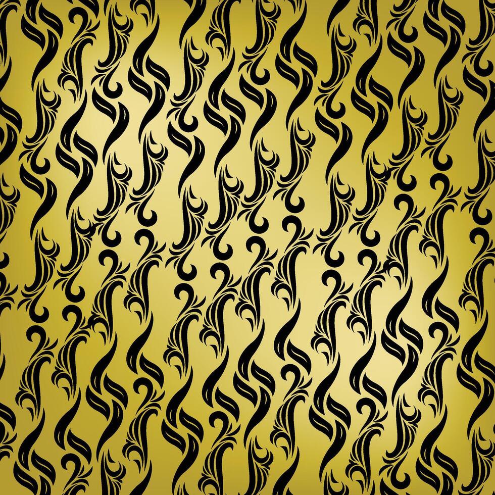 Black Gold Pattern Background vector