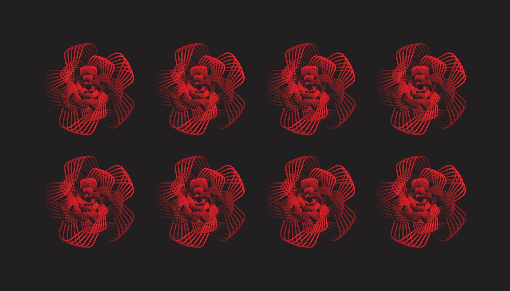 Luxury flowers design with black background. vector