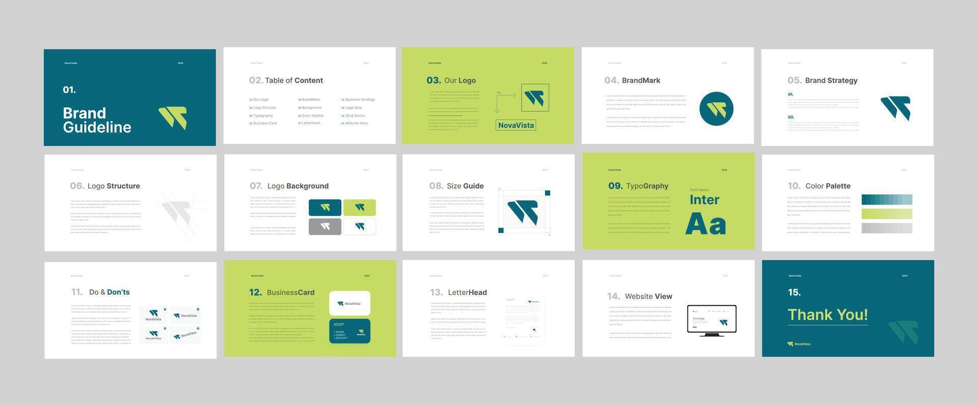Brand Strategy Guideline design vector