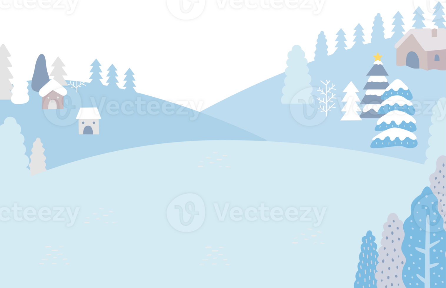 landscape of winter png