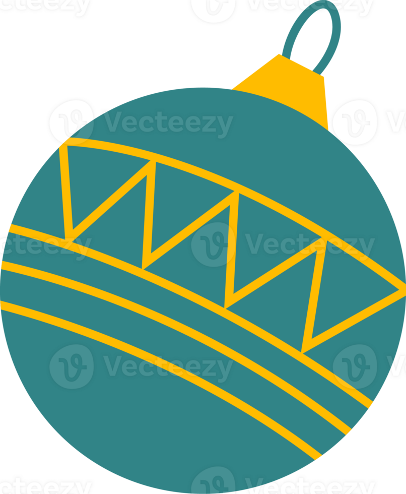 A green Christmas ornament png