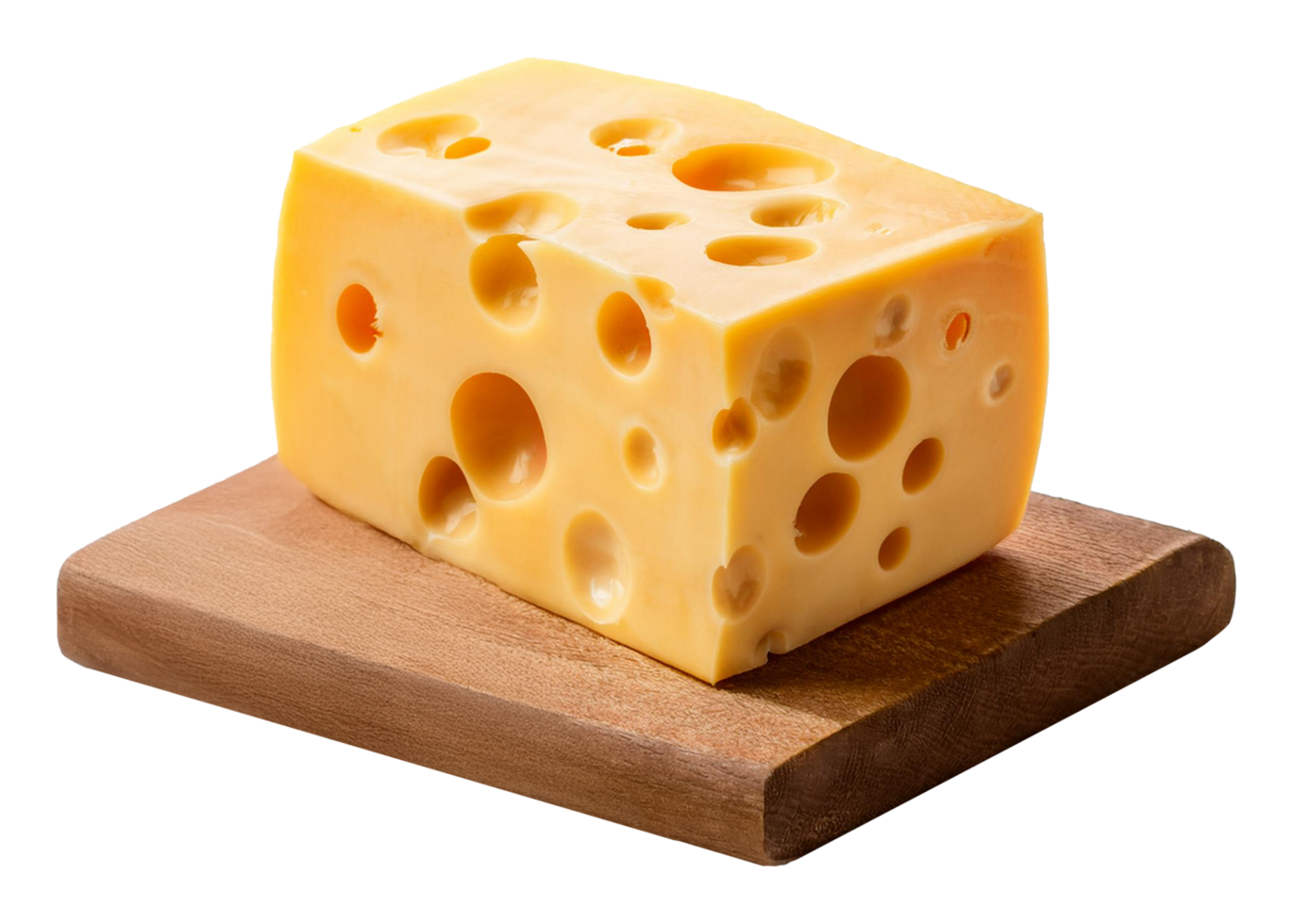 Block of Swiss Cheese with Signature Holes png