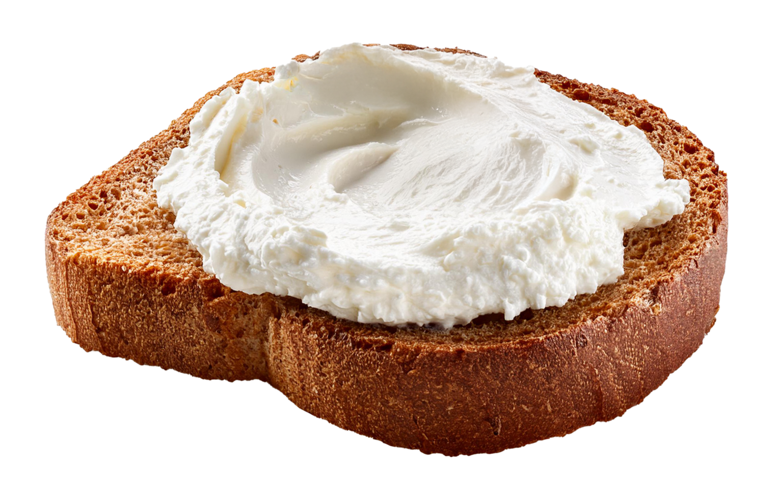 Creamy Spread on Rustic Bread Slice png