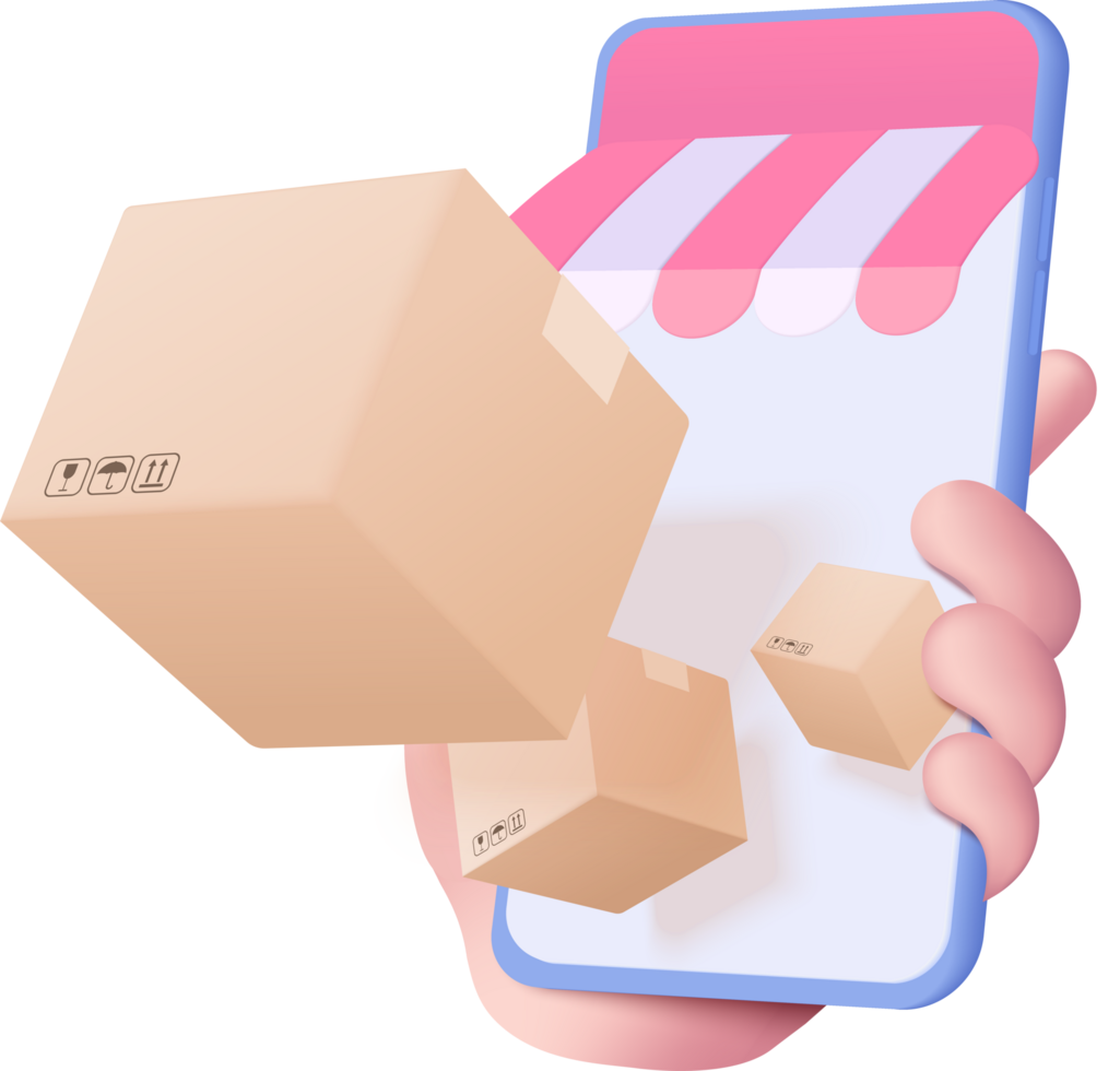 3D online deliver service, delivery tracking location, pin location point marker of map for product shipping png