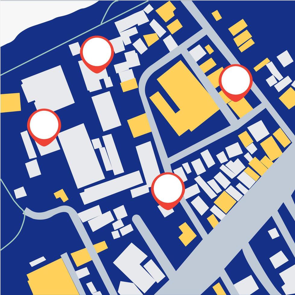 city map for any kind of digital info graphics and print publication. vector