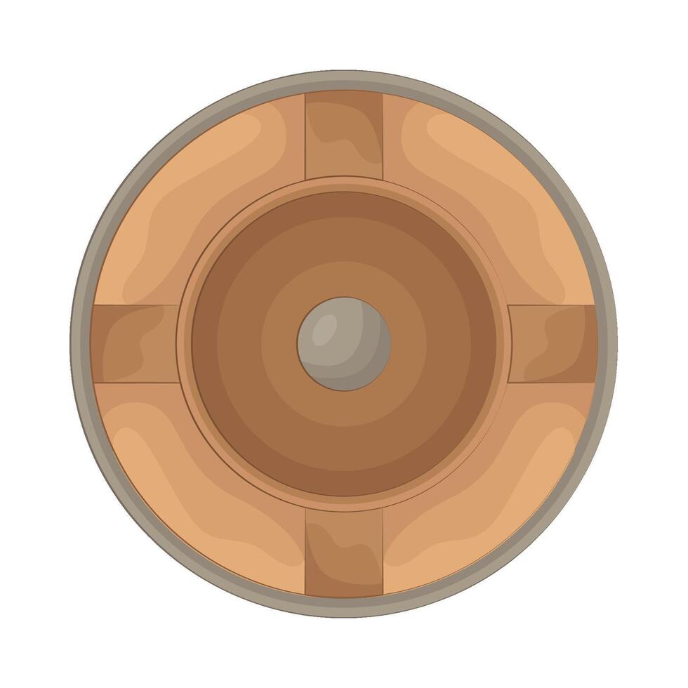 Illustration of medieval shield vector