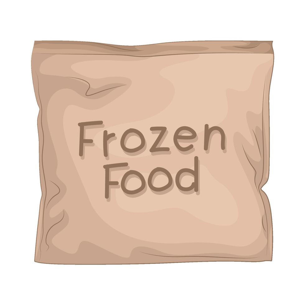 Illustration of frozen food vector