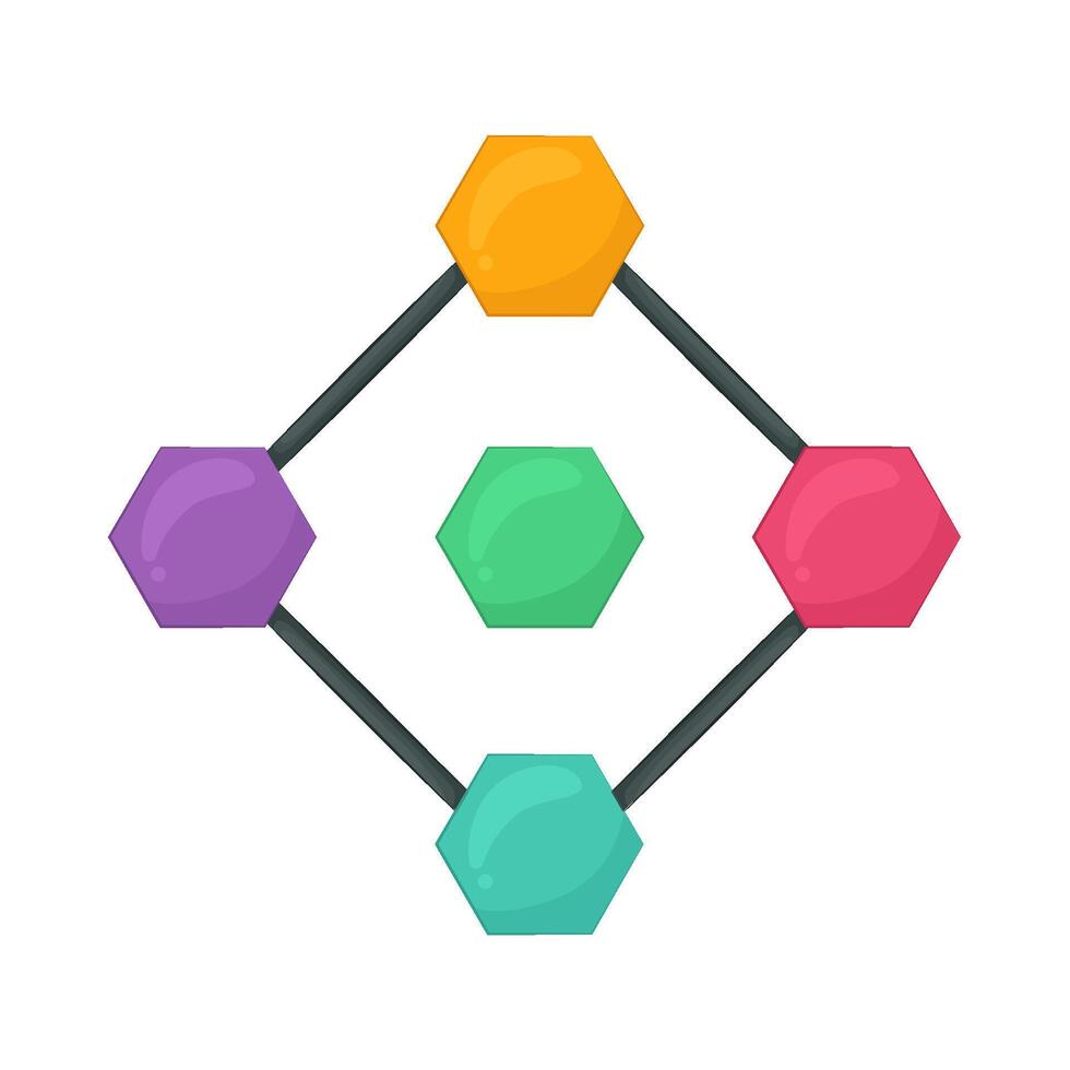 Illustration of network vector