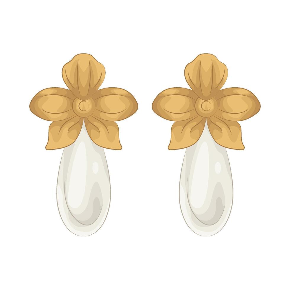 Illustration of earrings vector