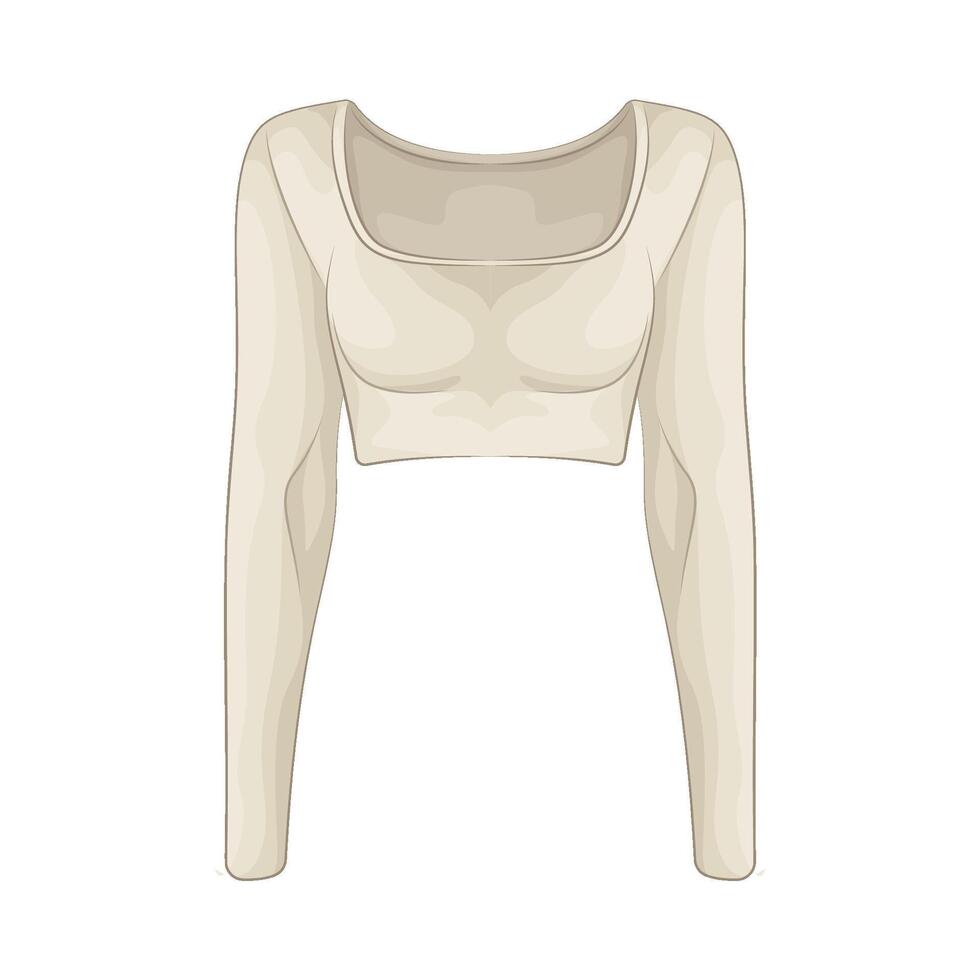 Illustration of crop top vector