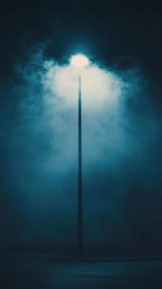 Mysterious clouds illuminated by bright moonlight creating an ethereal nighttime atmosphere photo