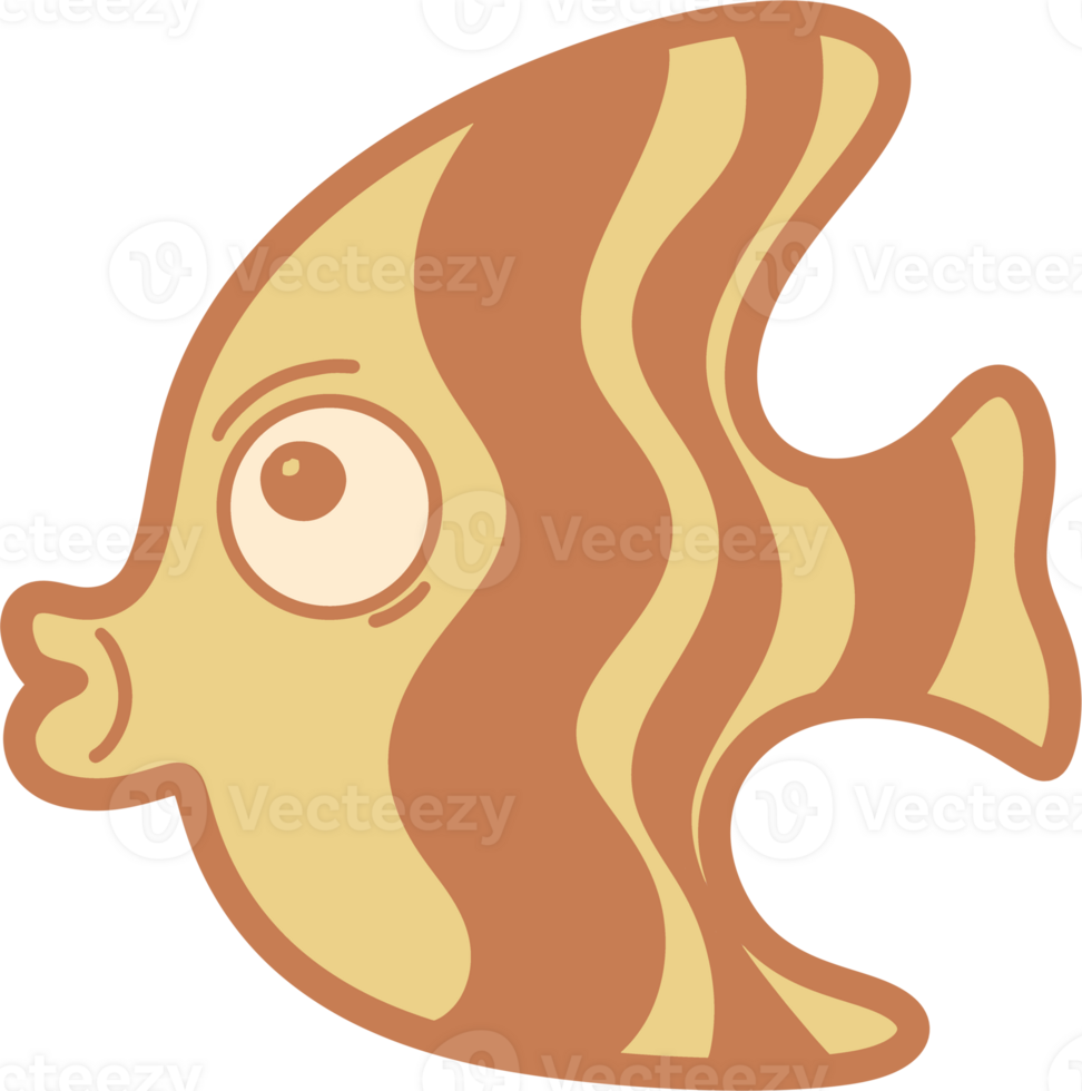 the fish pastel outline png