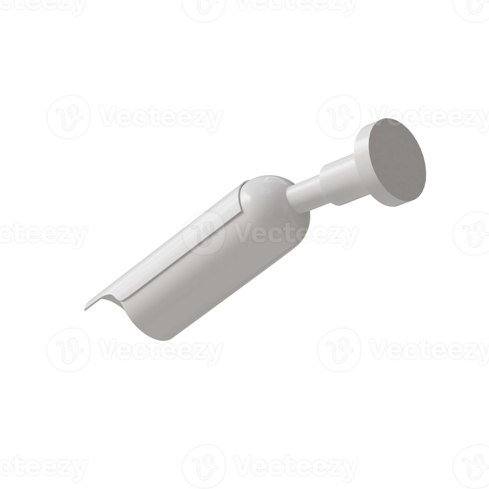 White Outdoor Security Camera Medium Low View at 135 Degrees 51864935 PNG