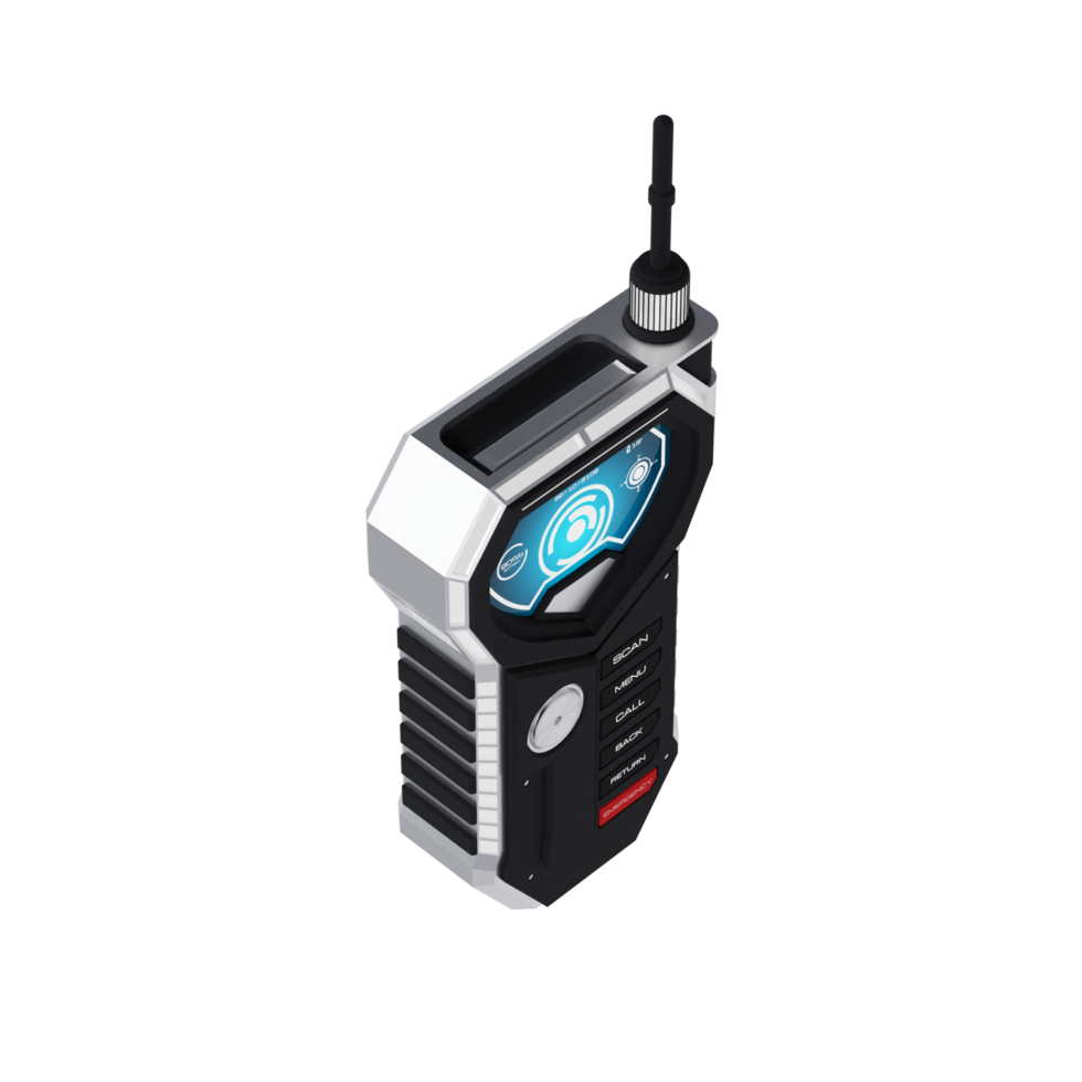 Futuristic Communicator - Upper Medium View at 45 Degrees png