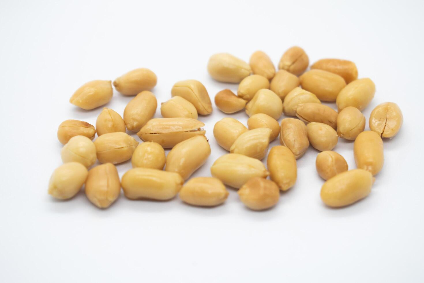 peanuts on a white background photo