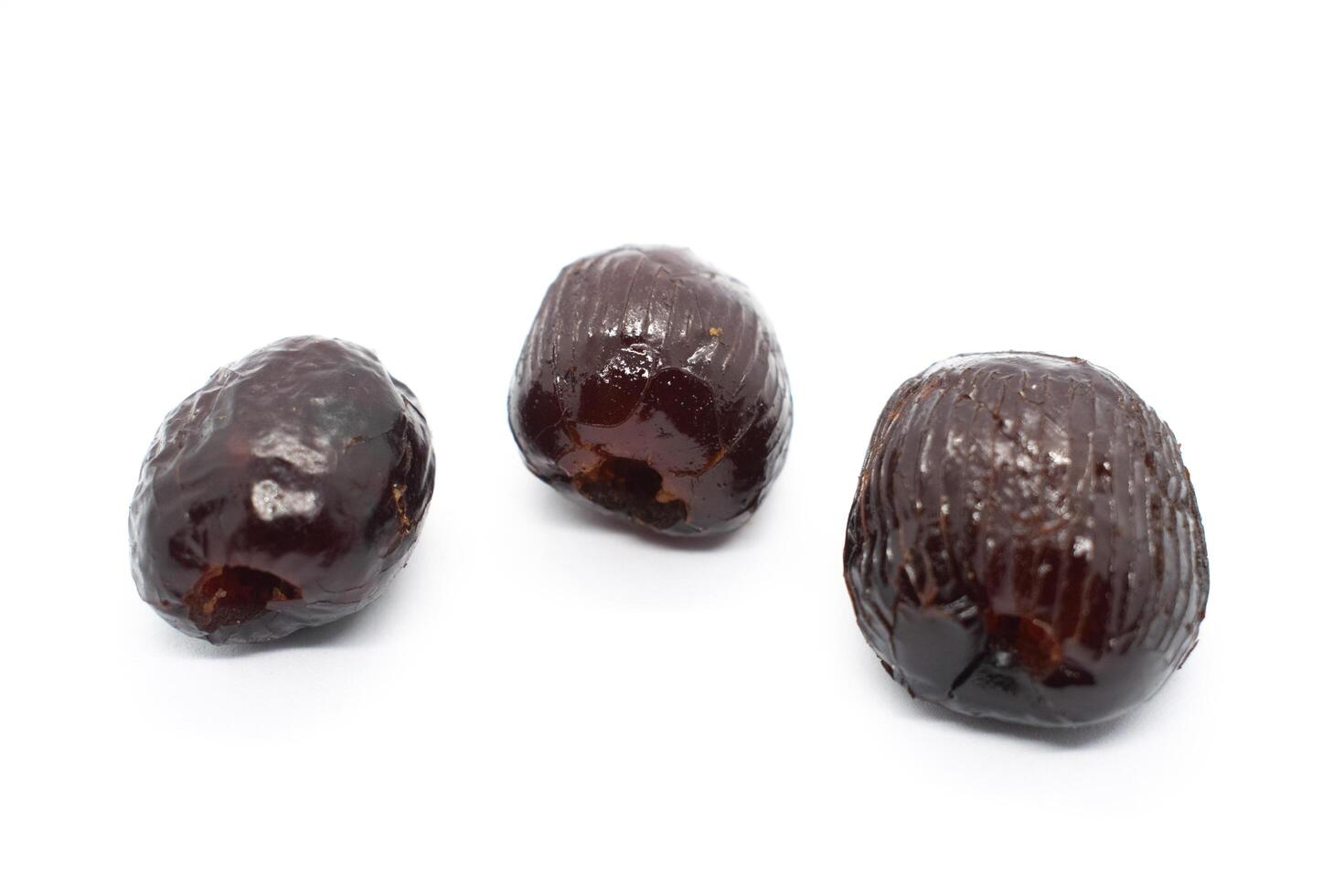 Honey date fruit isolated on white background. photo
