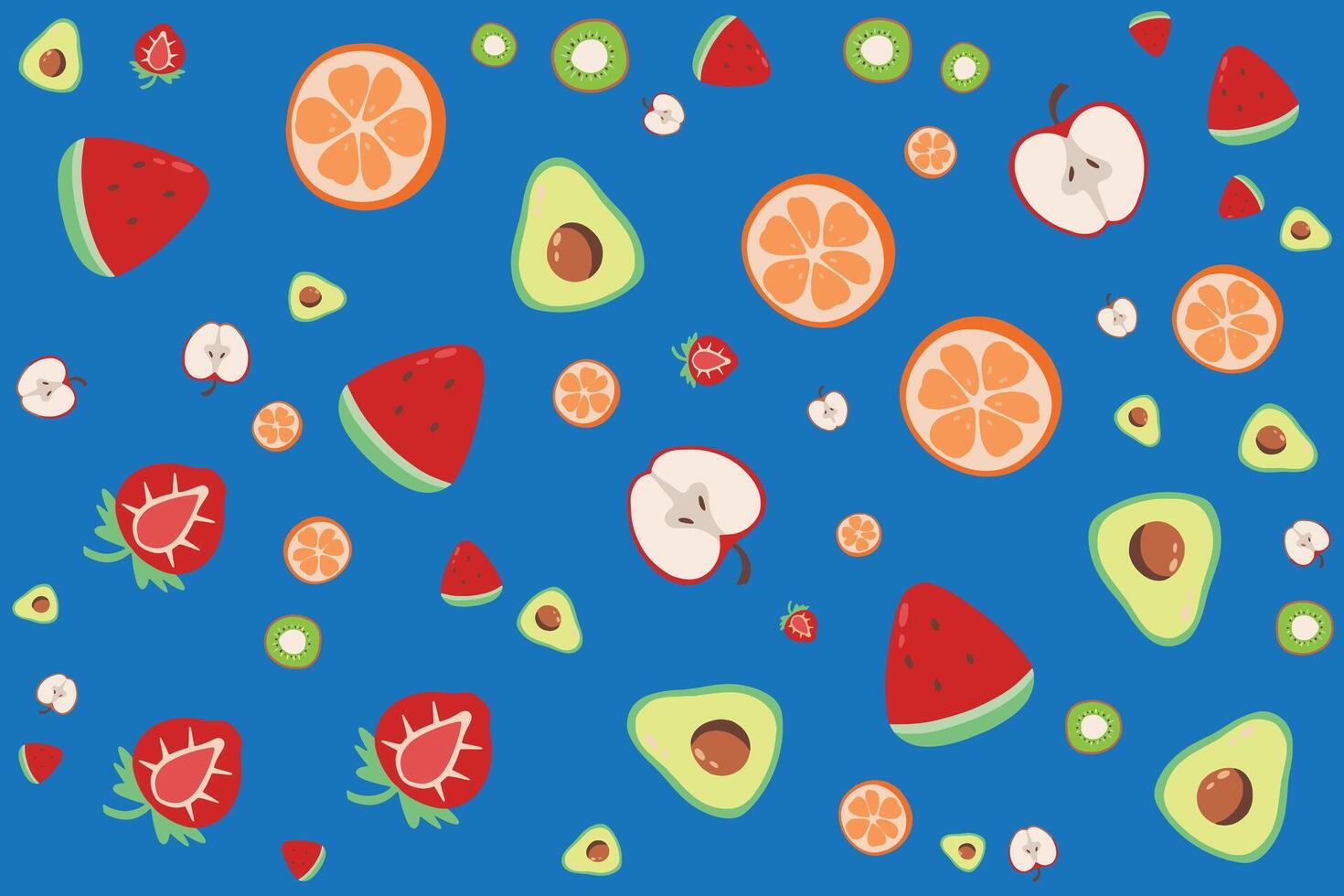 pattern design fruit good for background design, wallpaper, t shirt design, etc vector