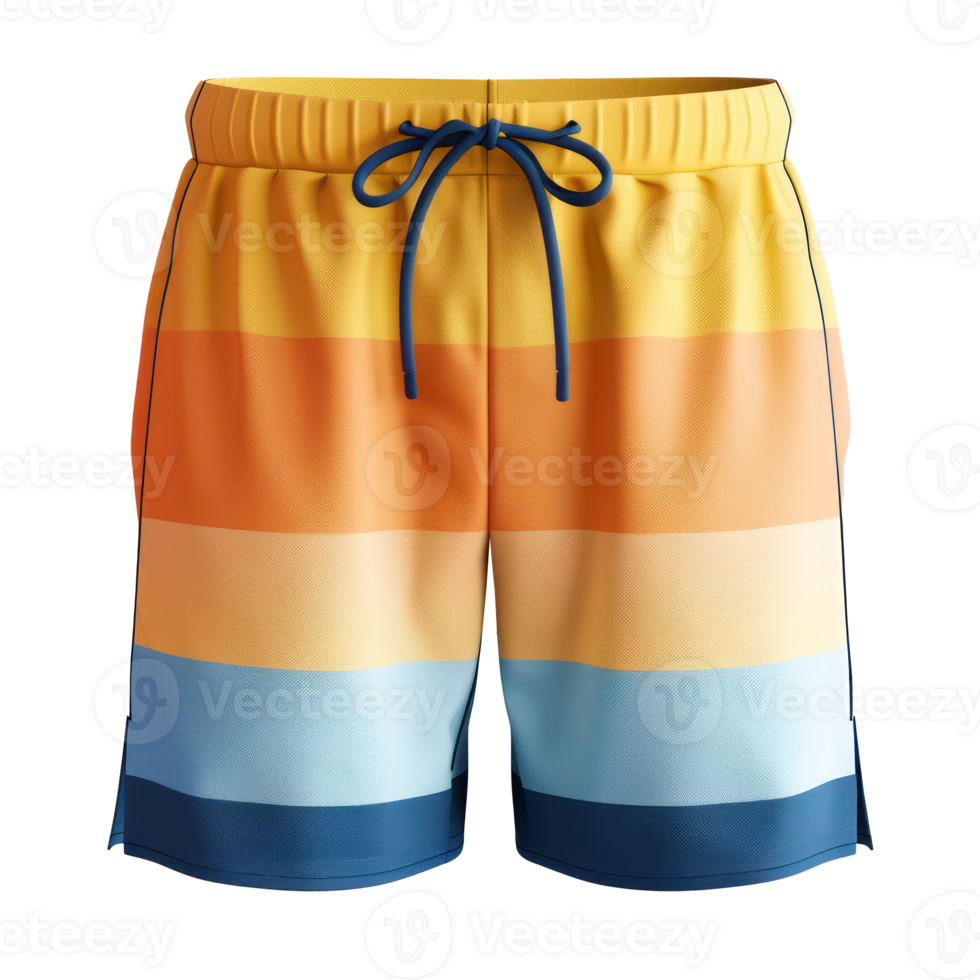 3d shorts for men swimming template isolate on transparency background png