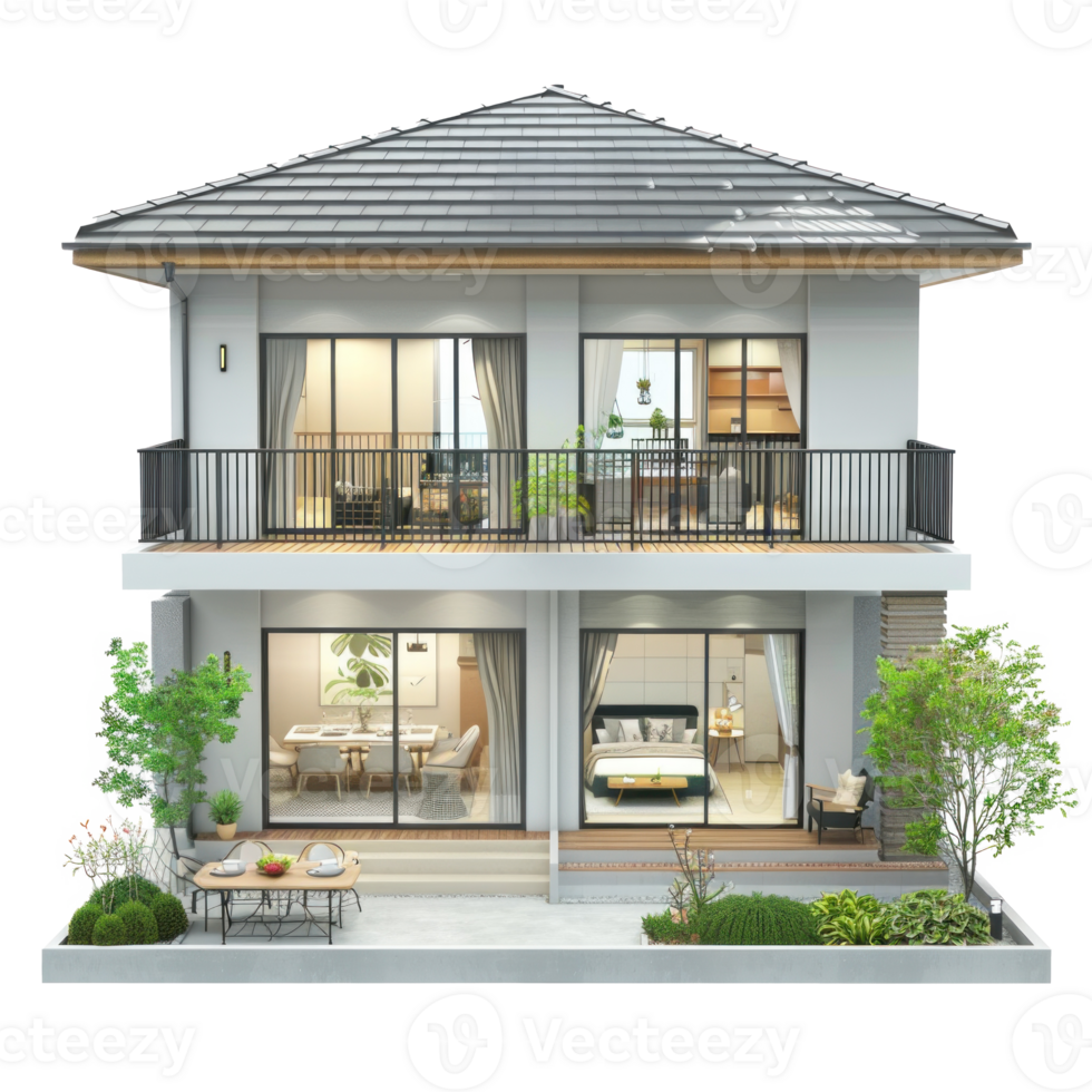 Patio Home isolate on transparency background png