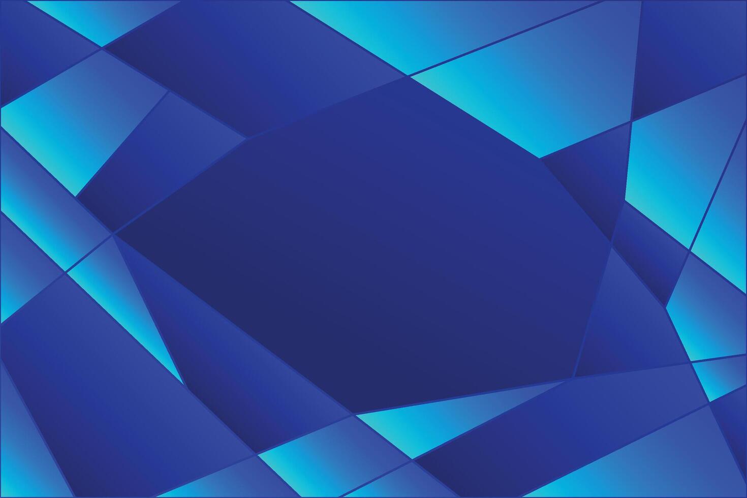 Abstract blue background with triangles vector