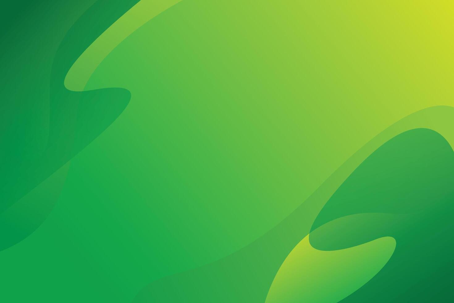 Green abstract background with a wave pattern vector