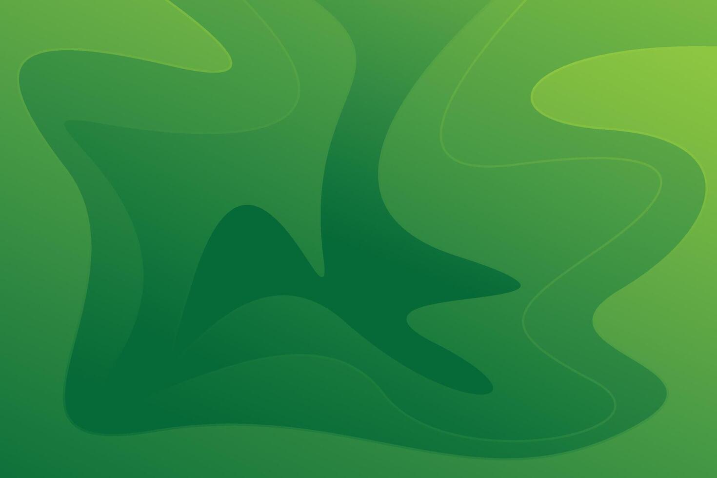 A green abstract background with a wave pattern vector