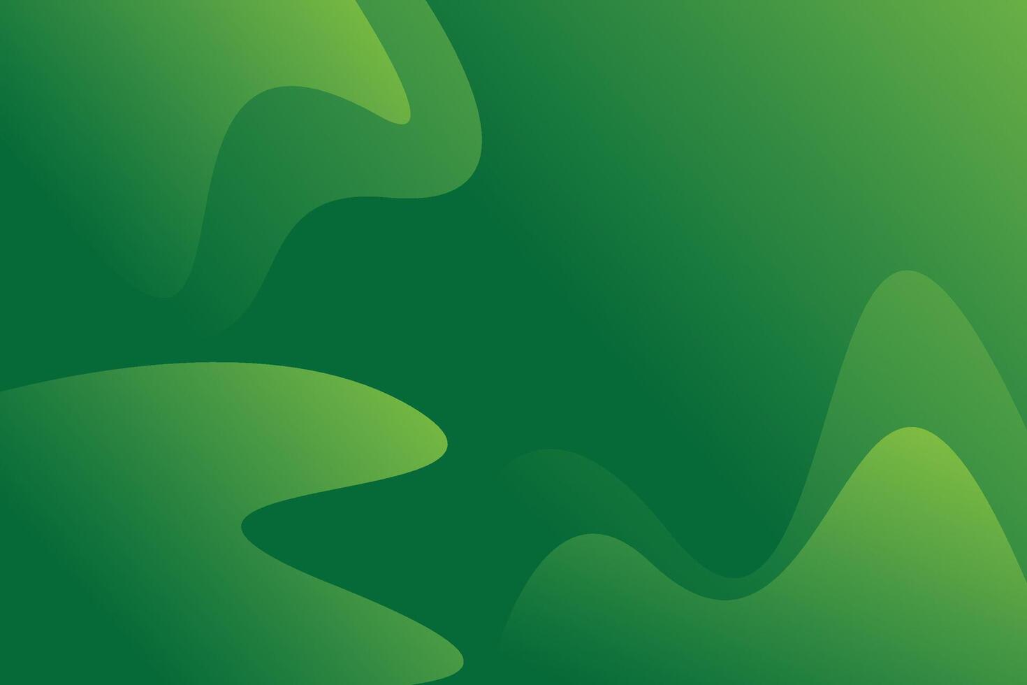 A green background with a wave pattern vector