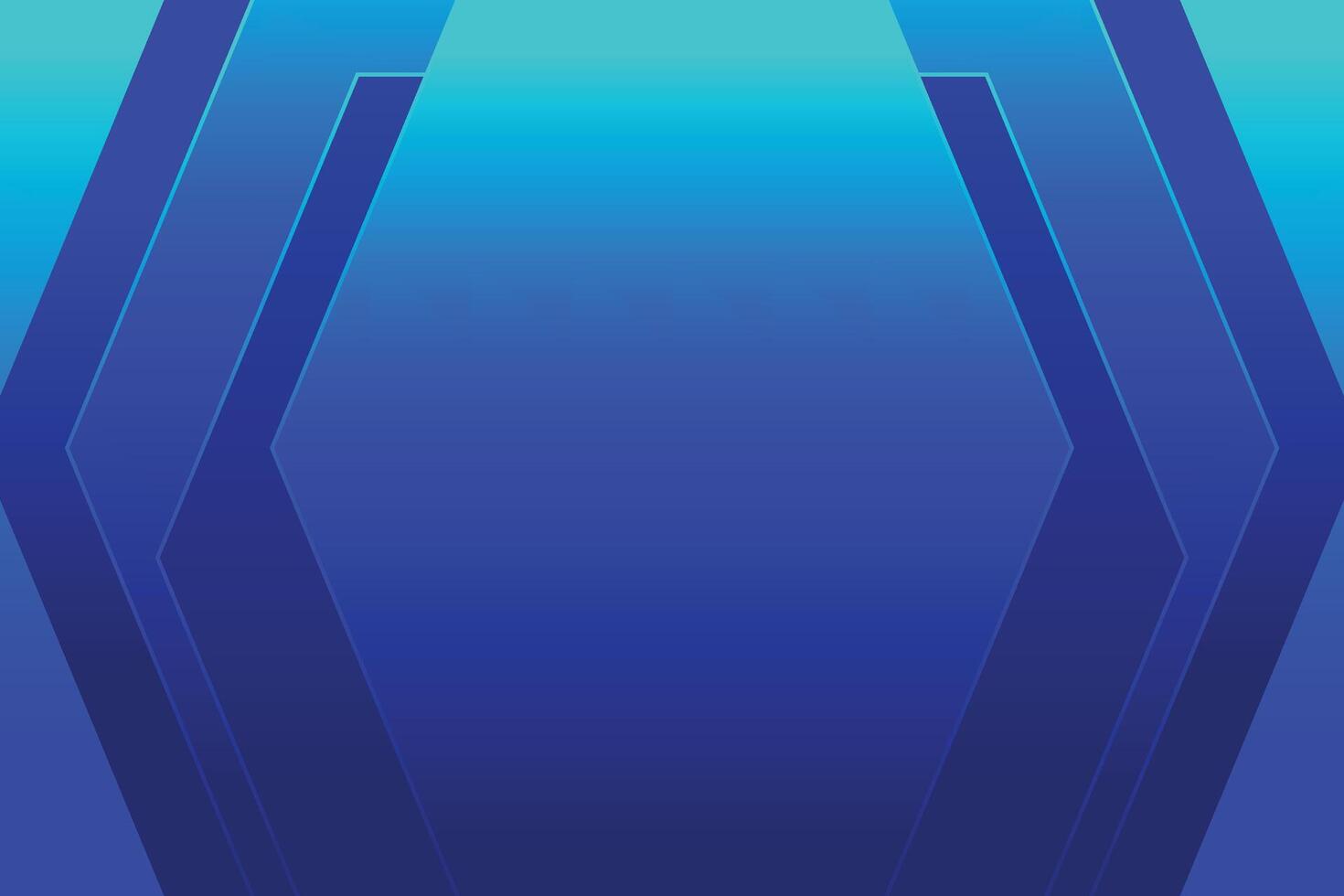 A blue background with a geometric shape vector