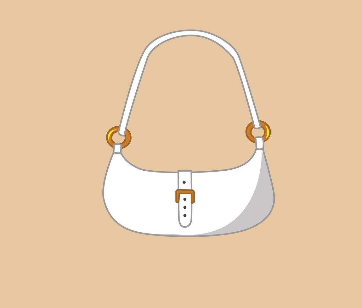 illustration of a stylish women handbag vector