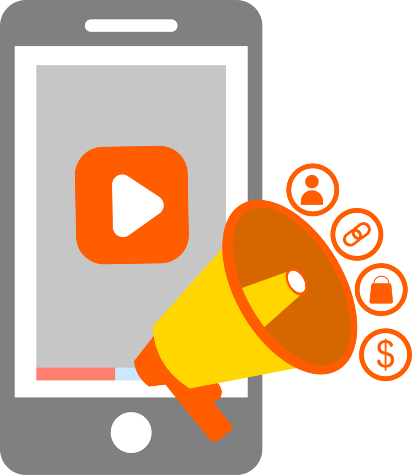 Mobile Affiliate promotion illustration png