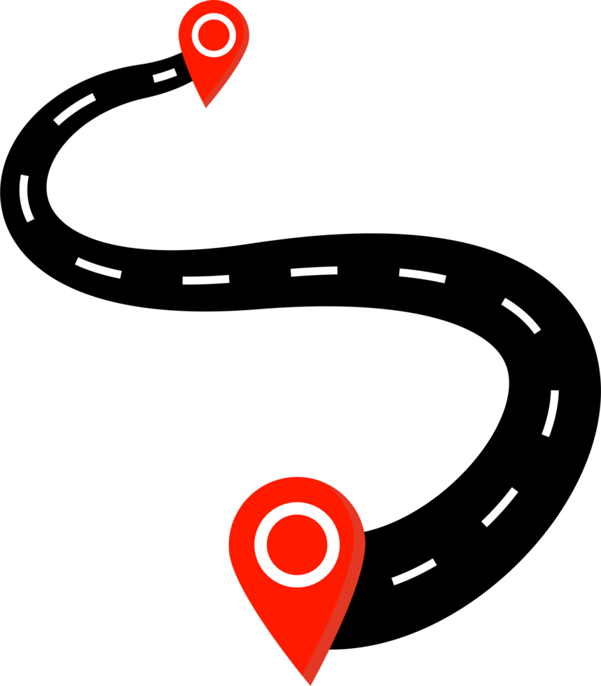 Road navigation icon png