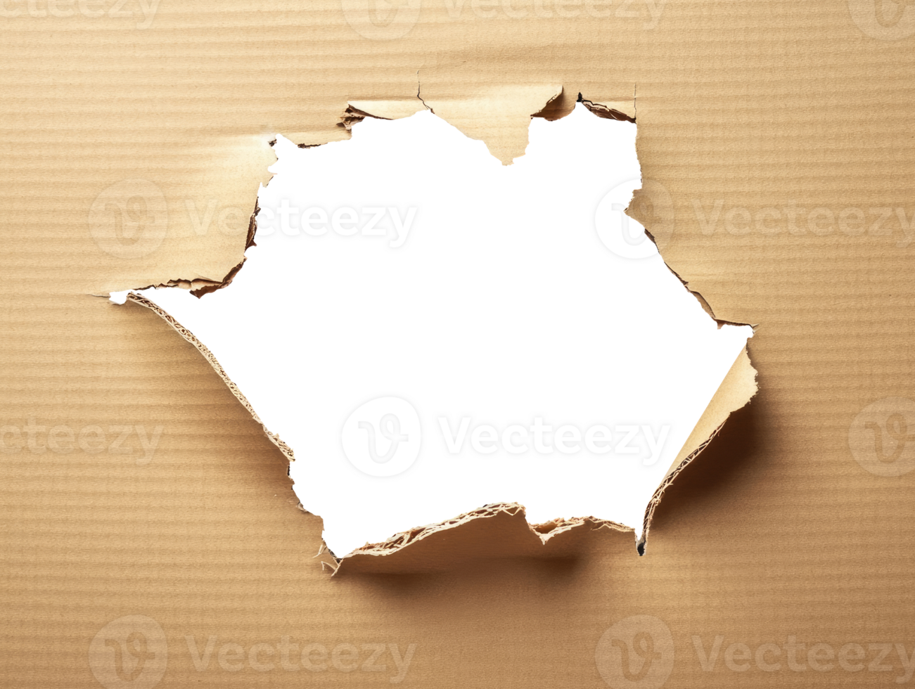 Hole in a cardboard sheet png