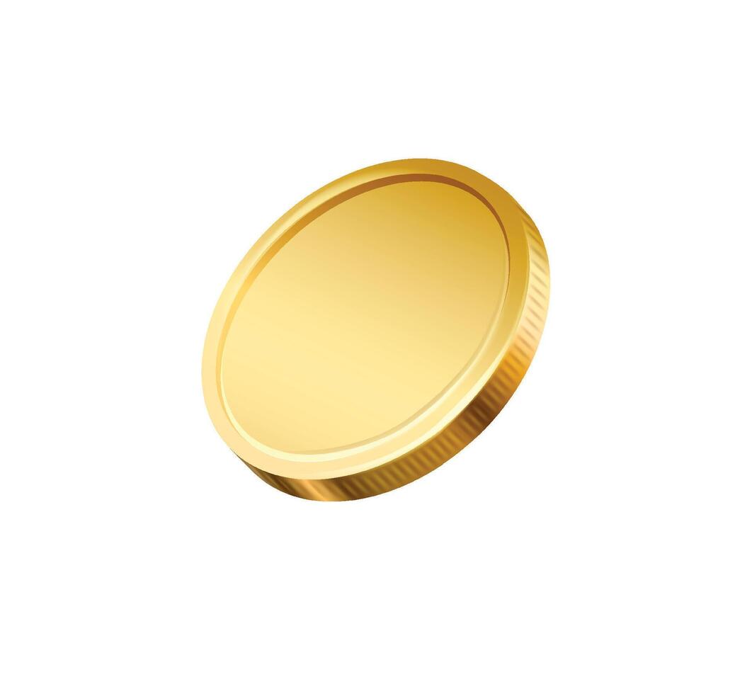 Gold coin. Money. Finance, investment and savings concept. Game elements. vector