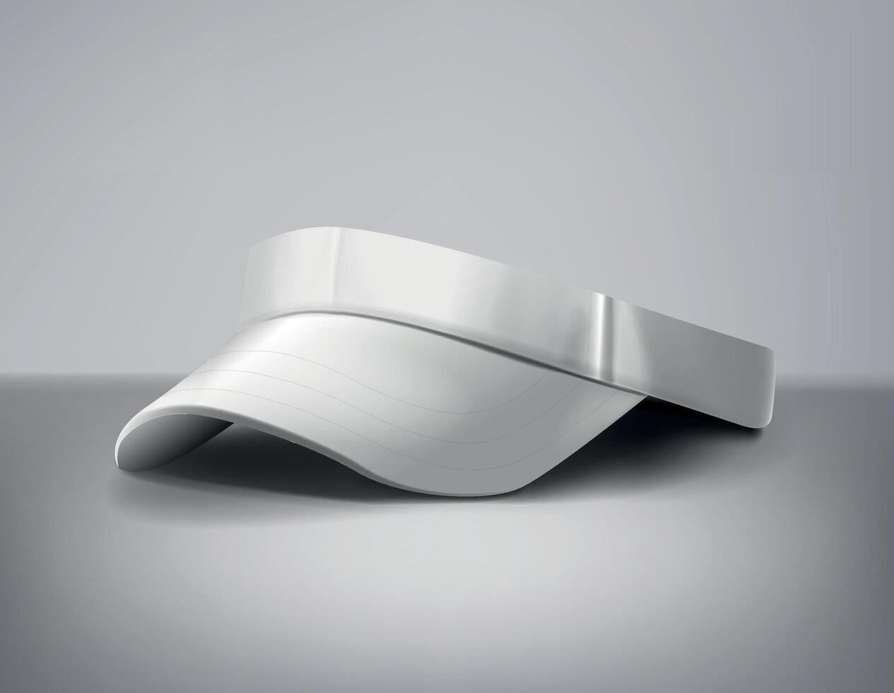 Visor cap realistic. Steering to protect your eyes from the sun. Tennis, baseball sports. Headwear. vector