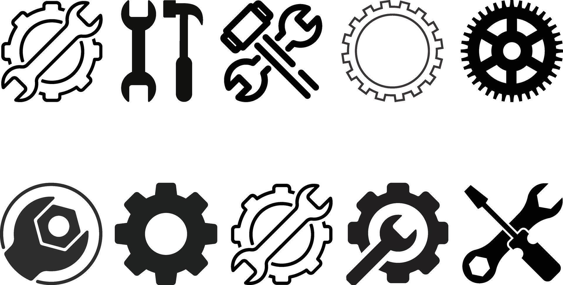 Tool icon set collection. vector