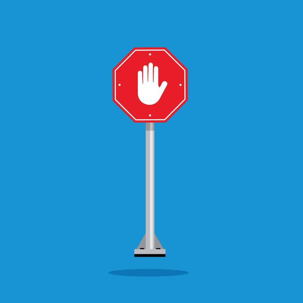 road sign icon, stop and give way to all traffic on yellow rhombus. board.suitable for poster use and web icon vector