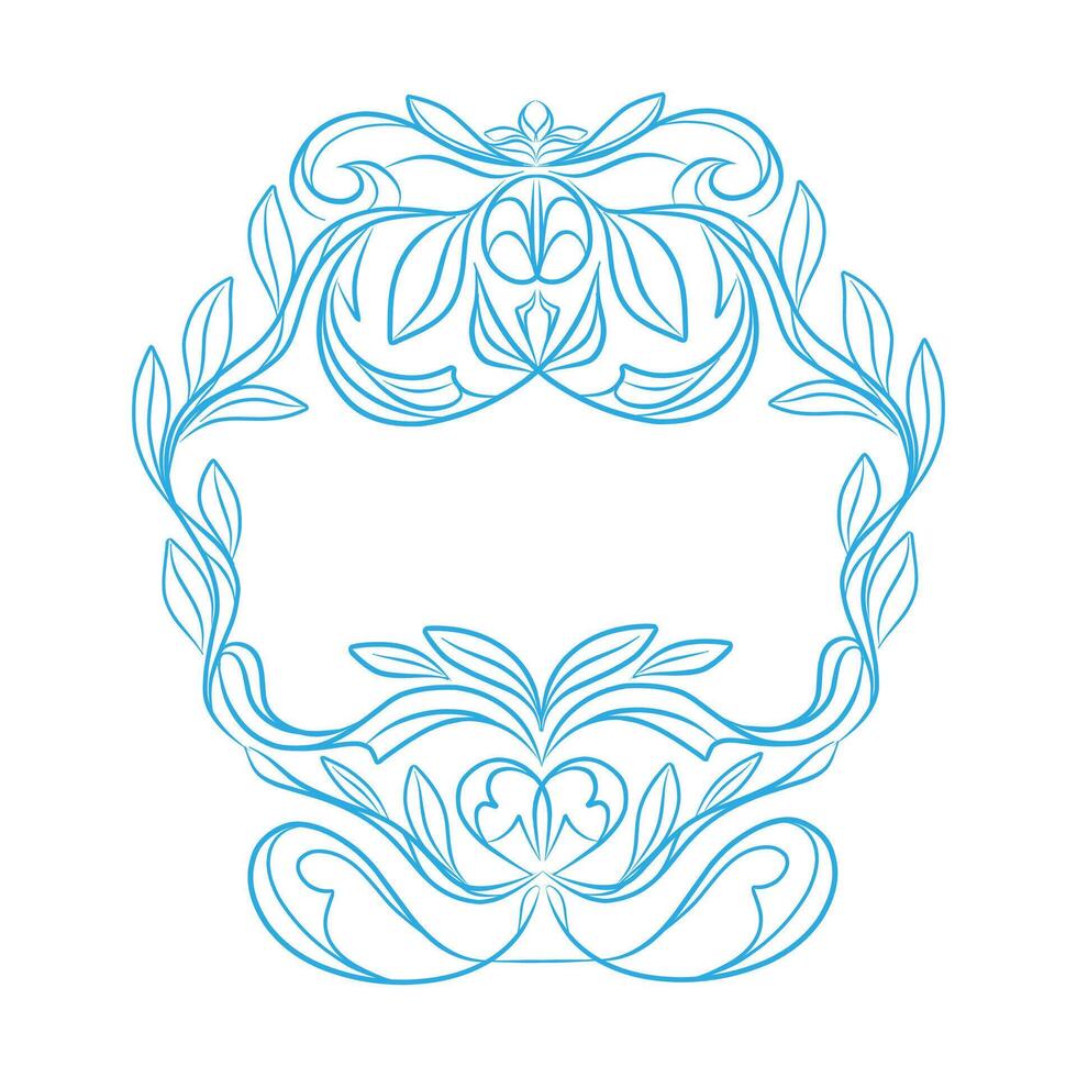 Frame of flowers.Decorative pattern of flowers.illustration. vector