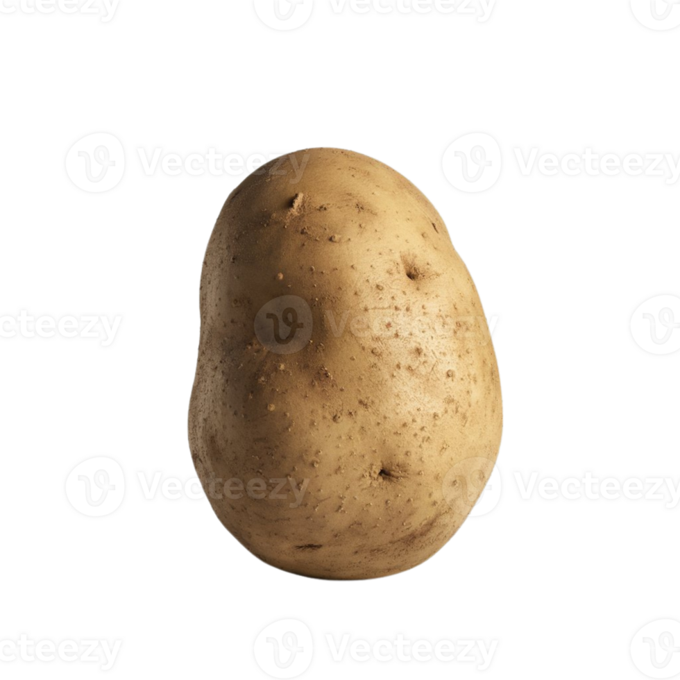 Photograph of potatoes with a transparent background png