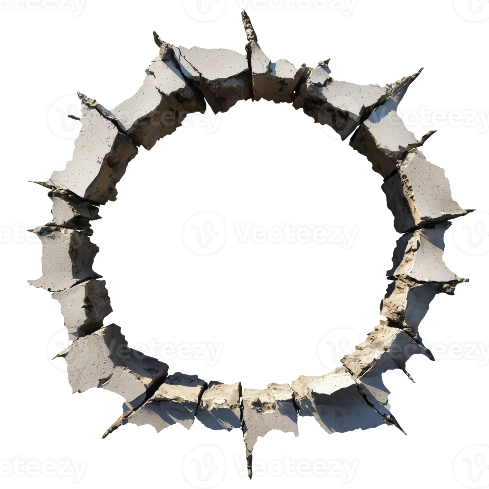 Abstract Design of a Circular Opening with Sharp Edges in Concrete png