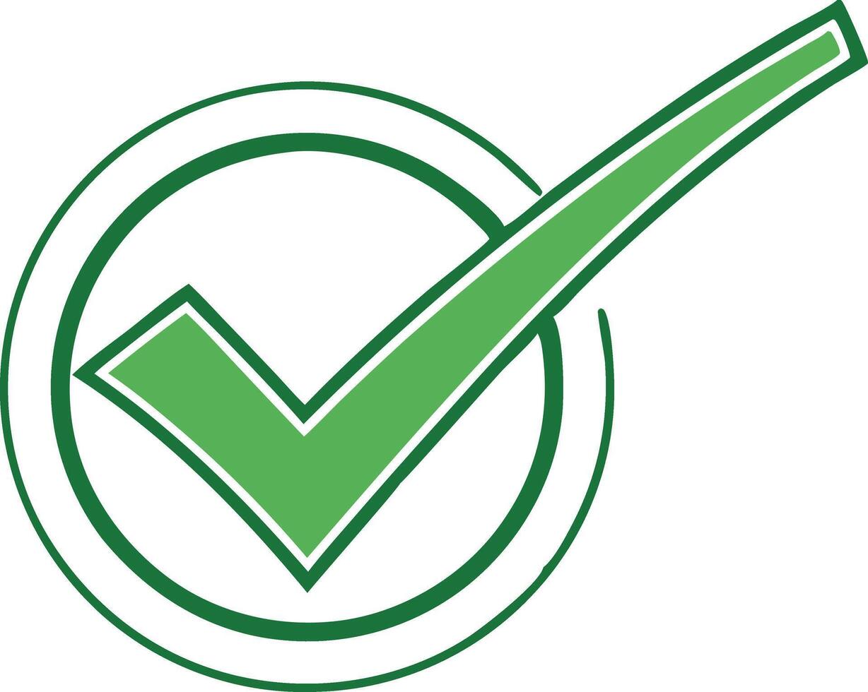 Check Mark logo icon design on white background, illustration. Pro vector