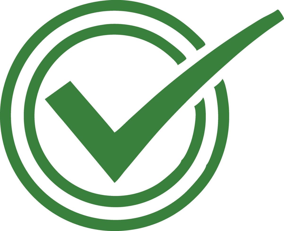 check mark symbol and logo icon Pro vector