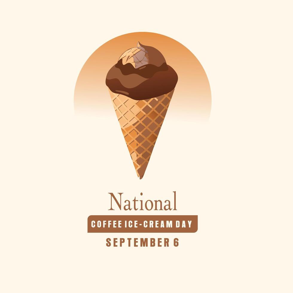 National chocolate Ice Cream Day illustration with Pro vector