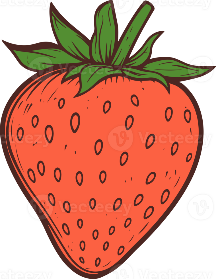 Strawberry clipart design illustration png