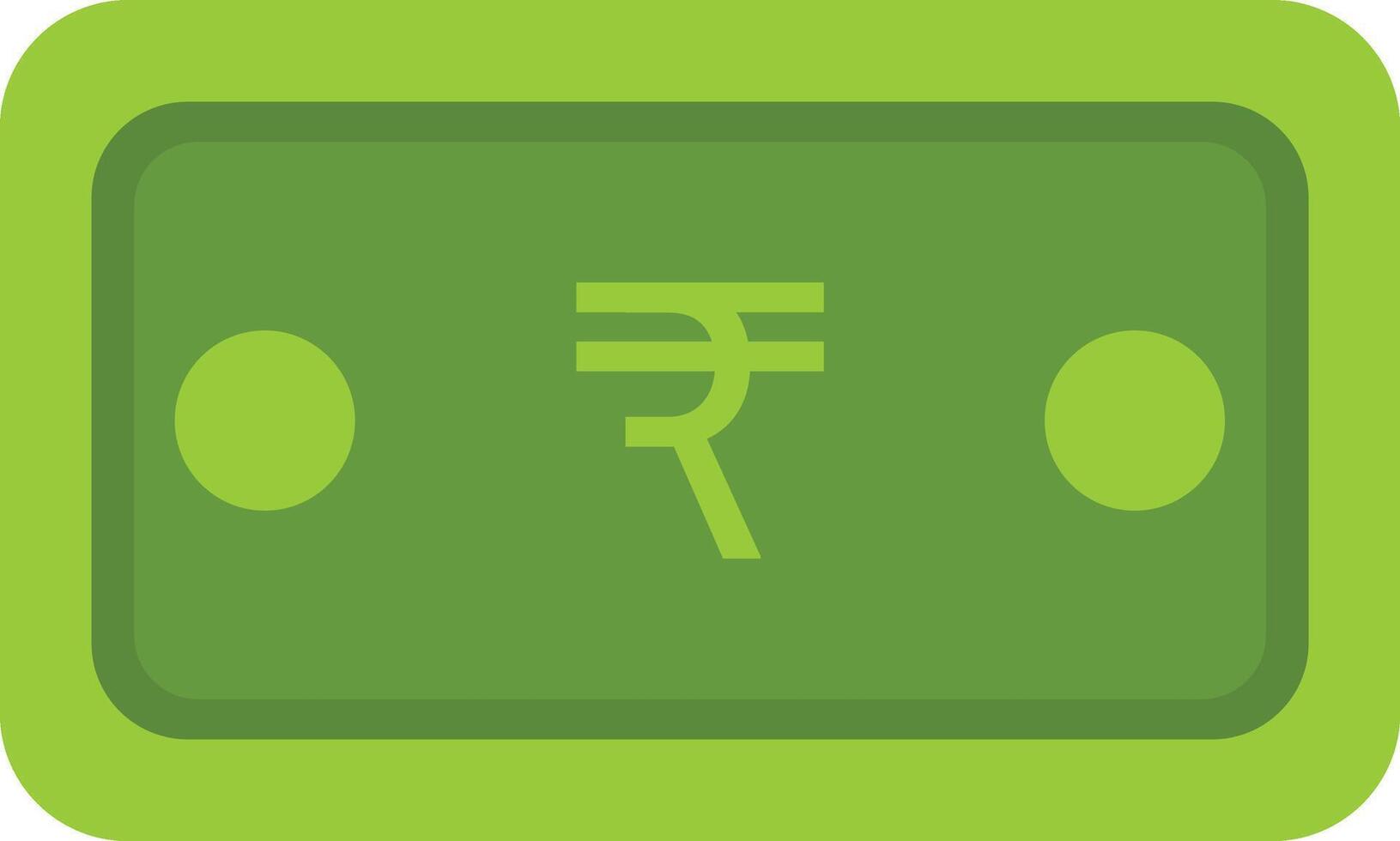 Indian currency wallet icon vector
