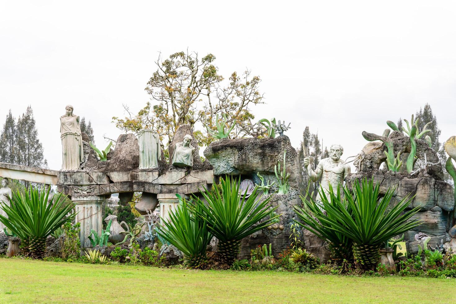 Berastagi, North Sumatra, Indonesia - September, 26 2021. Tourist are travelling playing and recreation at Mikie Holiday Resort or Mikie Funland Berastagi - North Sumatra photo