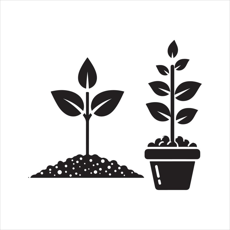 Plant growth EPS file vector