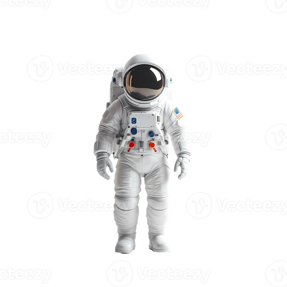 An astronaut in a white space suit png