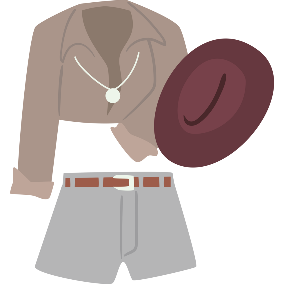 spring clothes jacket and short png