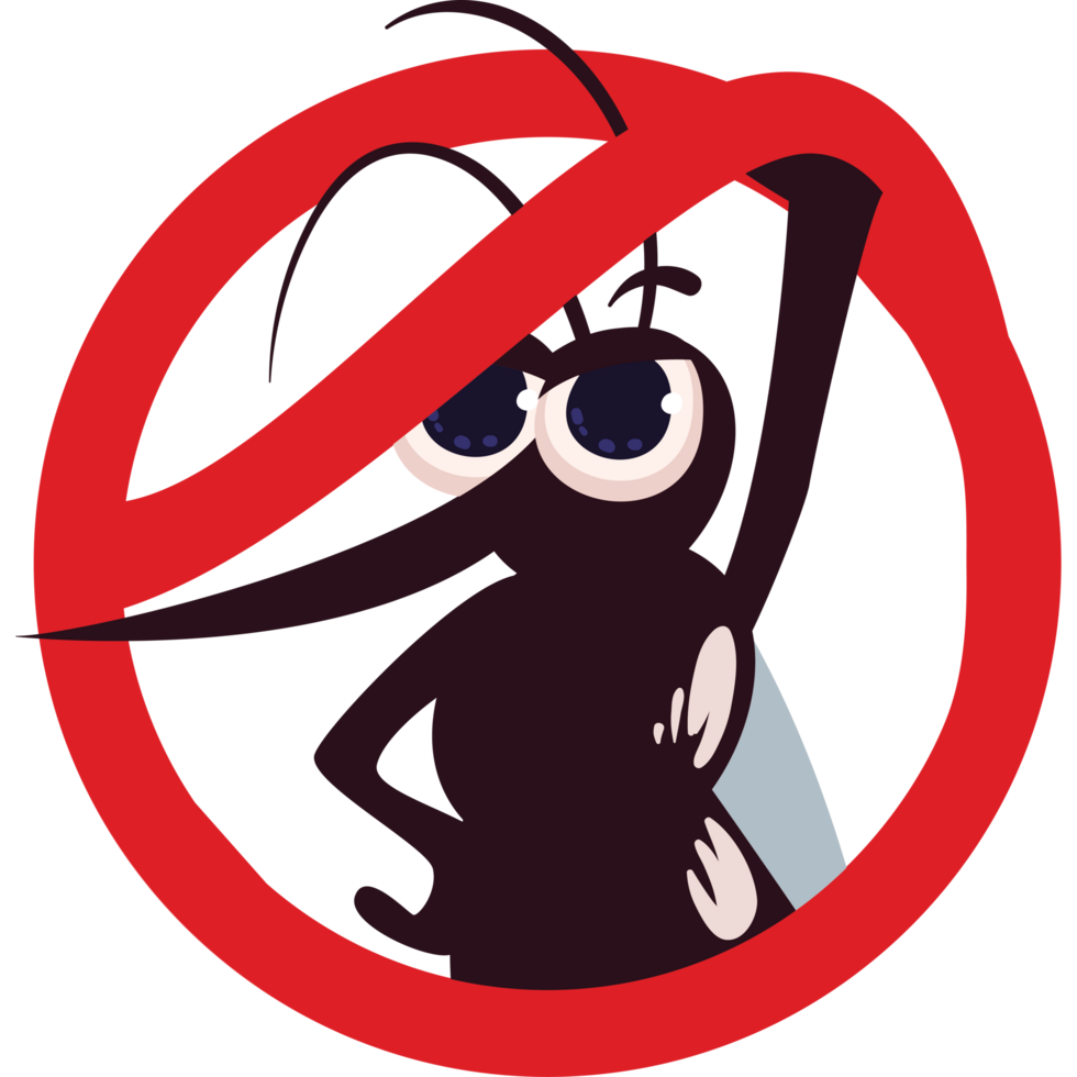aedes aegypti warning prohibited sign png