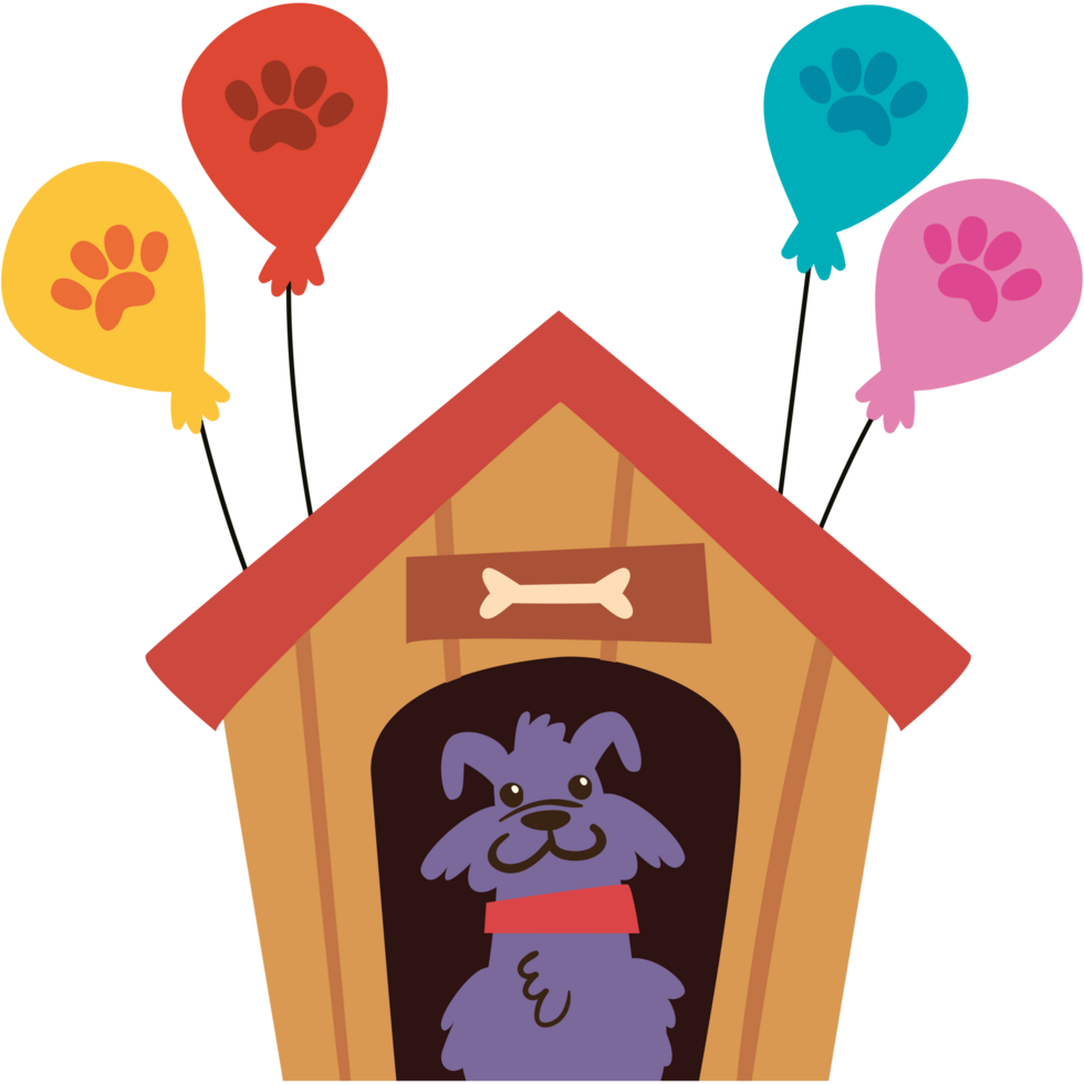 happy dog day party png